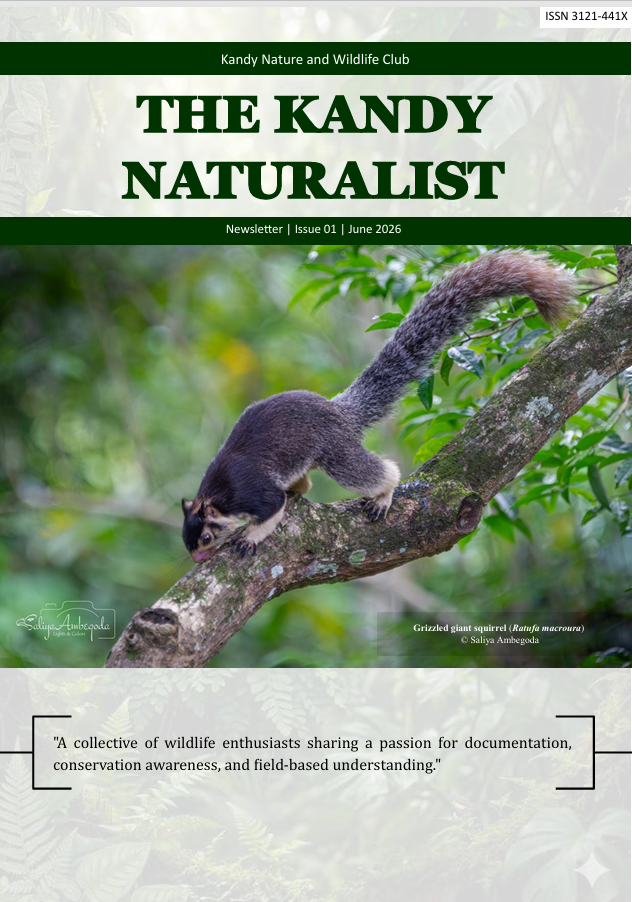 The Kandy Naturalist - Volume 01 Issue 01 Cover